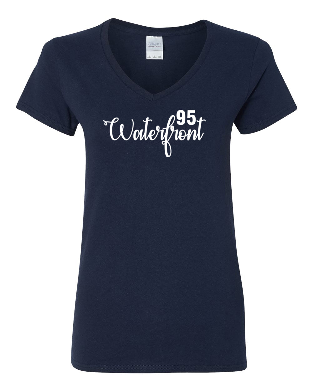 BPS 95 Women's V-Neck Cotton T-shirt - Krazy Tees