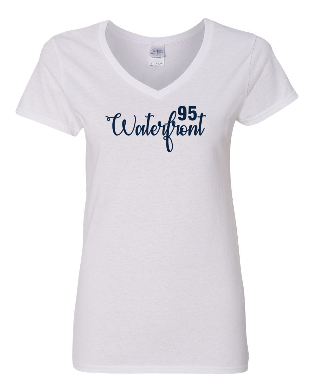 BPS 95 Women's V-Neck Cotton T-shirt - Krazy Tees