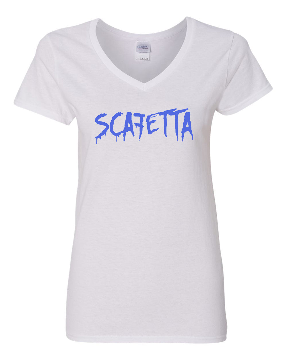 Scafetta Women's V-Neck Cotton T-shirt - Krazy Tees