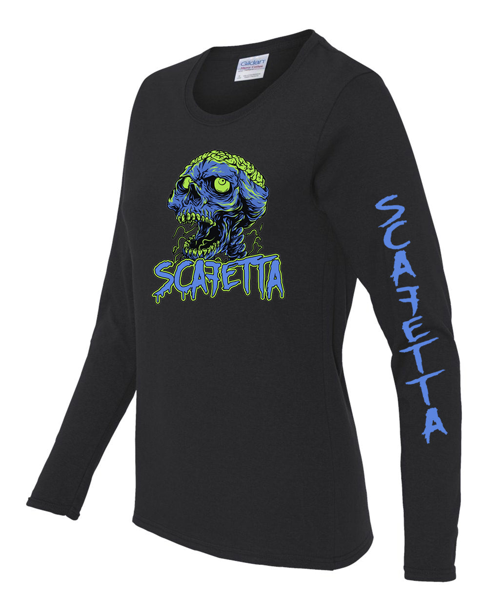 Scafetta Women's Long Sleeve Cotton T-shirt - Krazy Tees