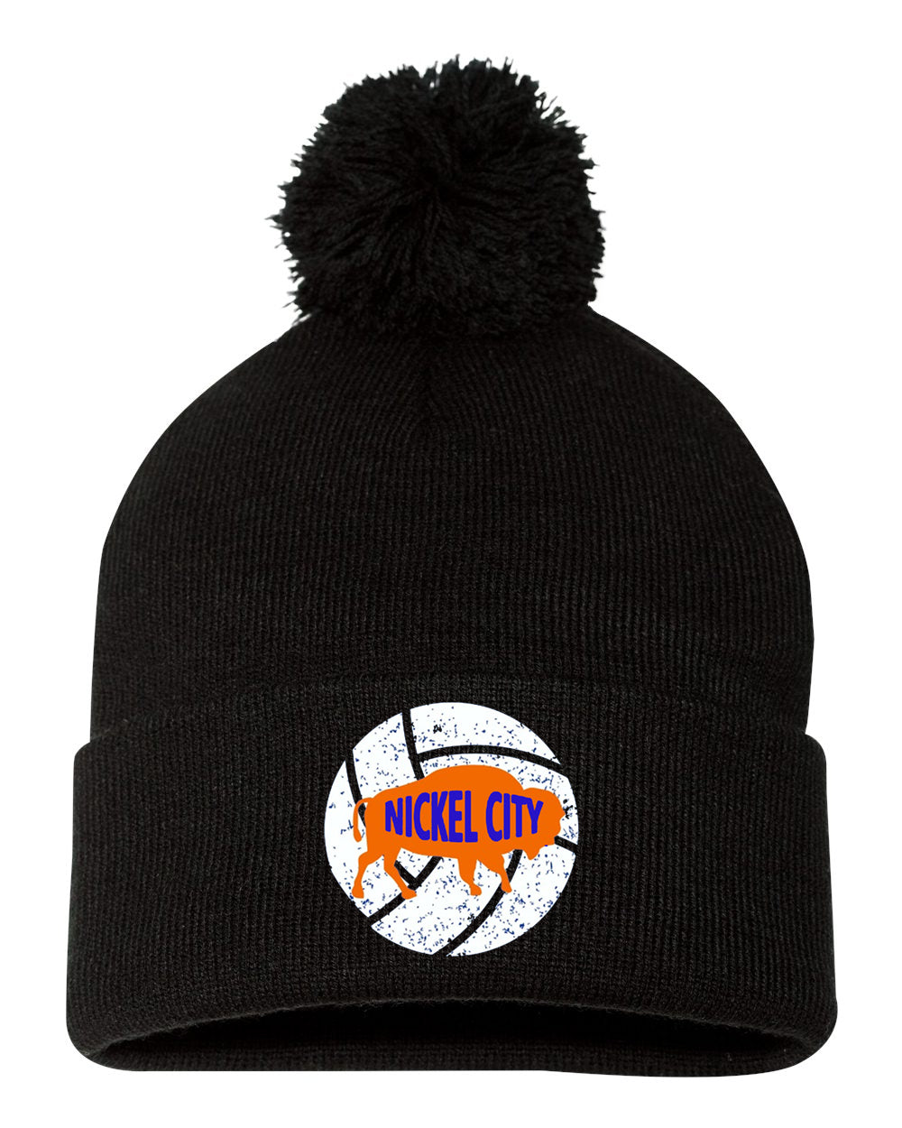 Nickel City 12 Inch Pom-Pom Beanie