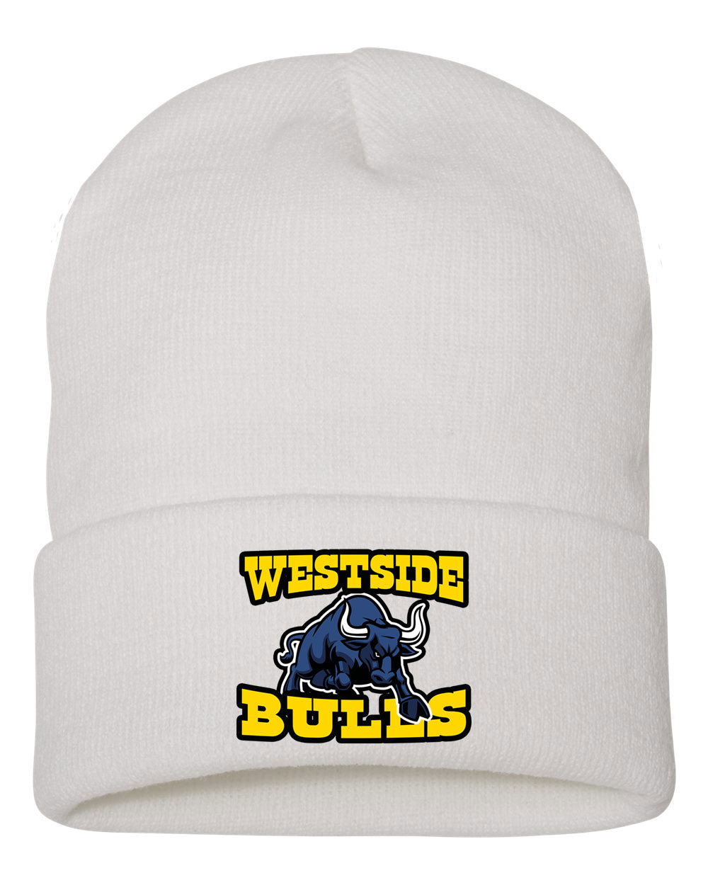 Westside 12 Inch Beanie - Bull Logo
