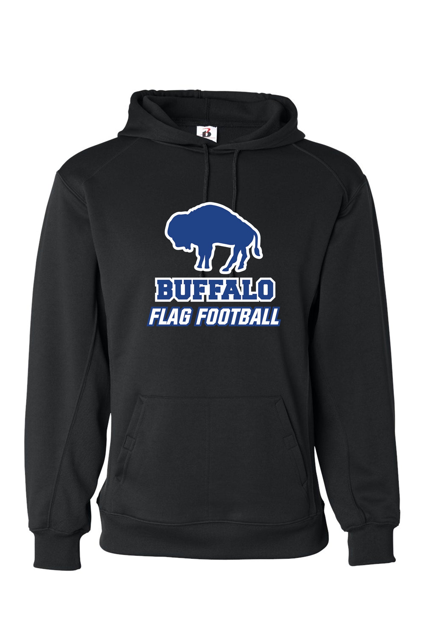 BPS Flag Football Badger Hooded Performance Sweatshirt