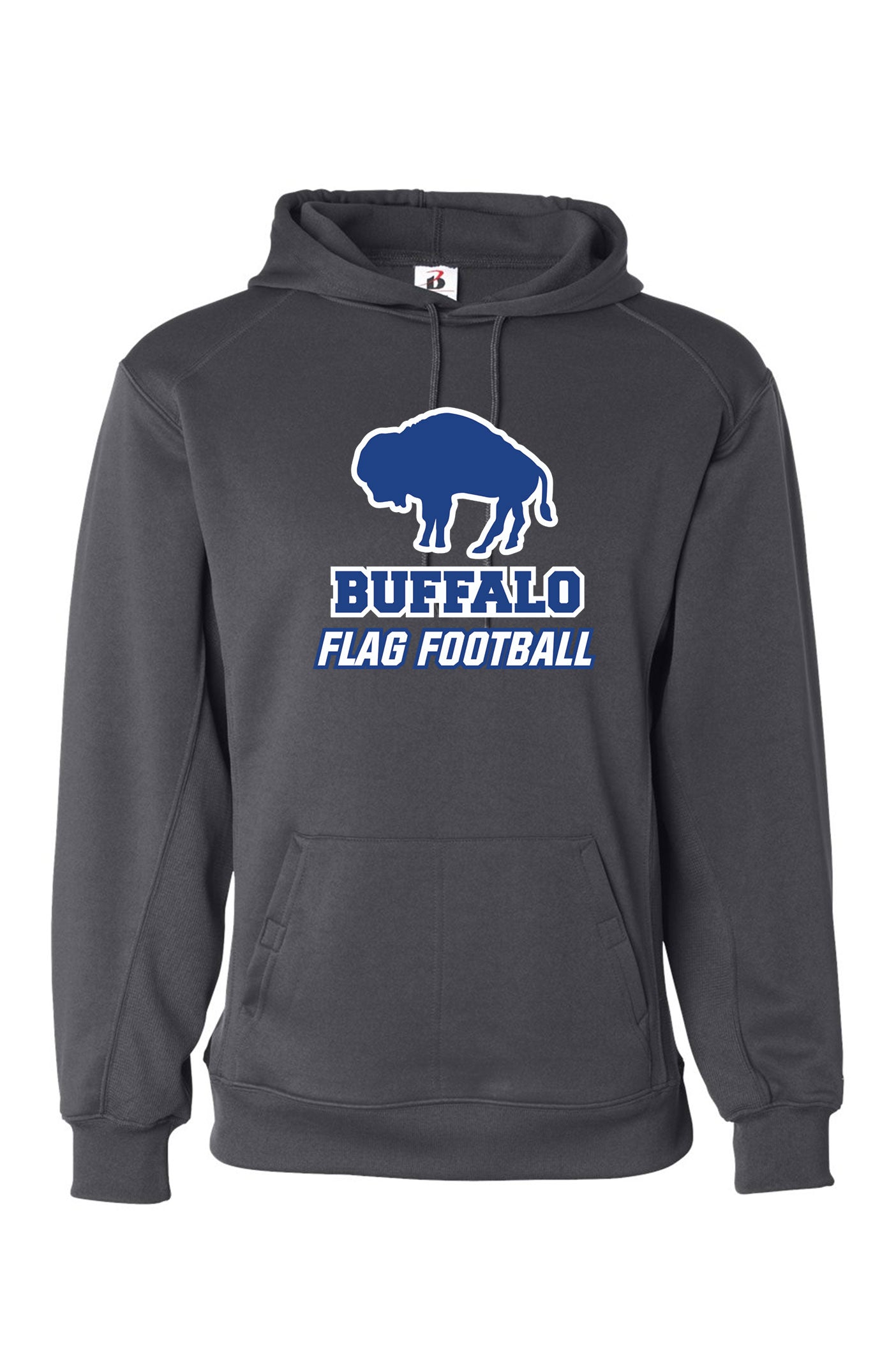 BPS Flag Football Badger Hooded Performance Sweatshirt