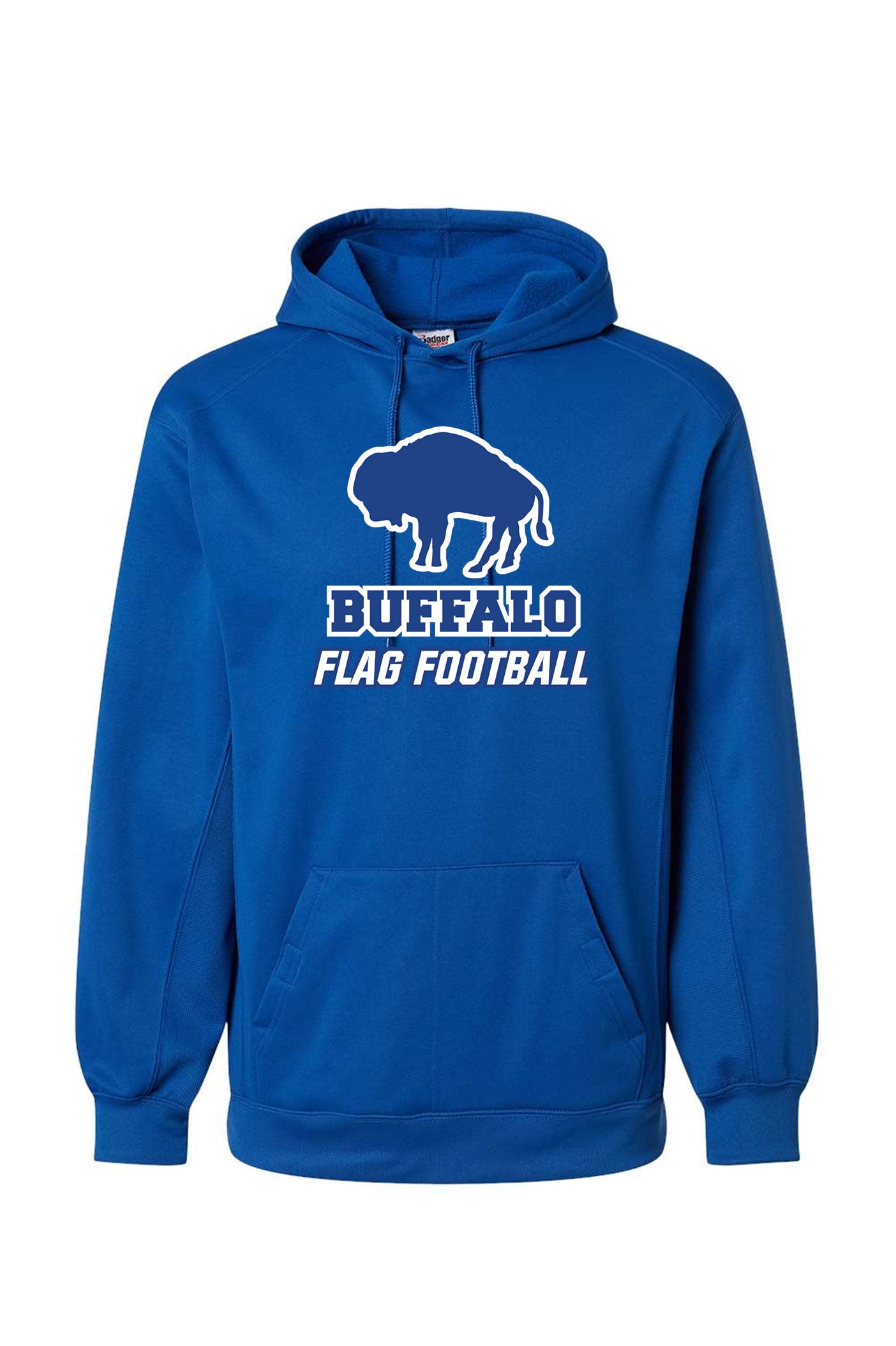 BPS Flag Football Badger Hooded Performance Sweatshirt