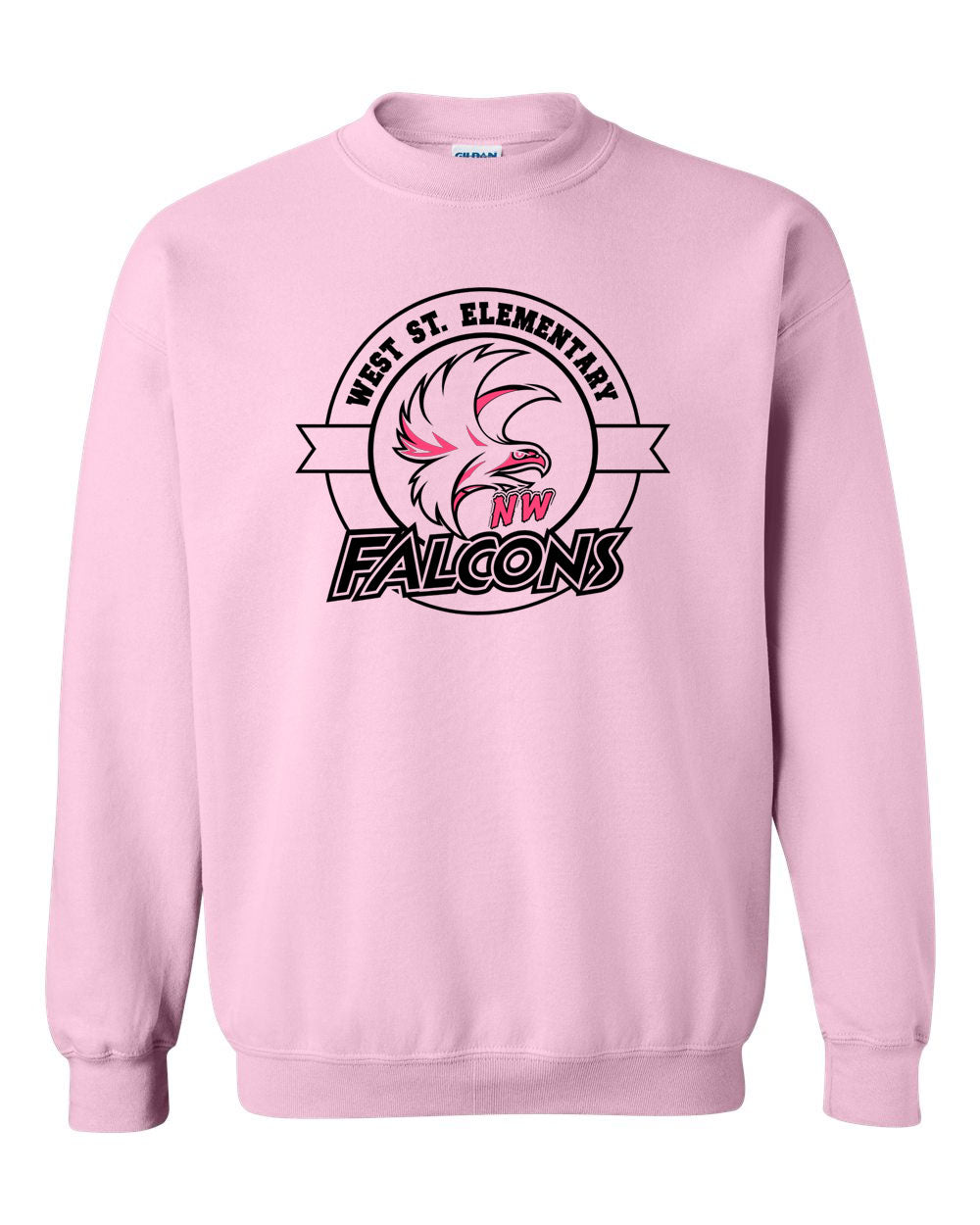 West Street Elementary Cancer Awareness Crewneck Sweatshirt
