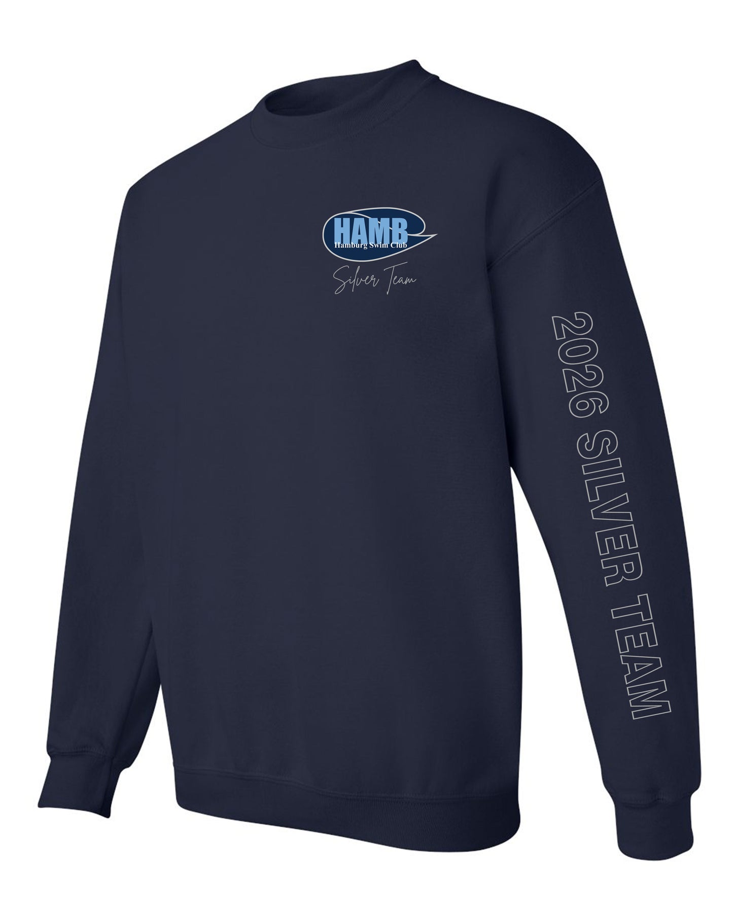Hamburg Swim Crewneck Sweatshirt - Silver Team