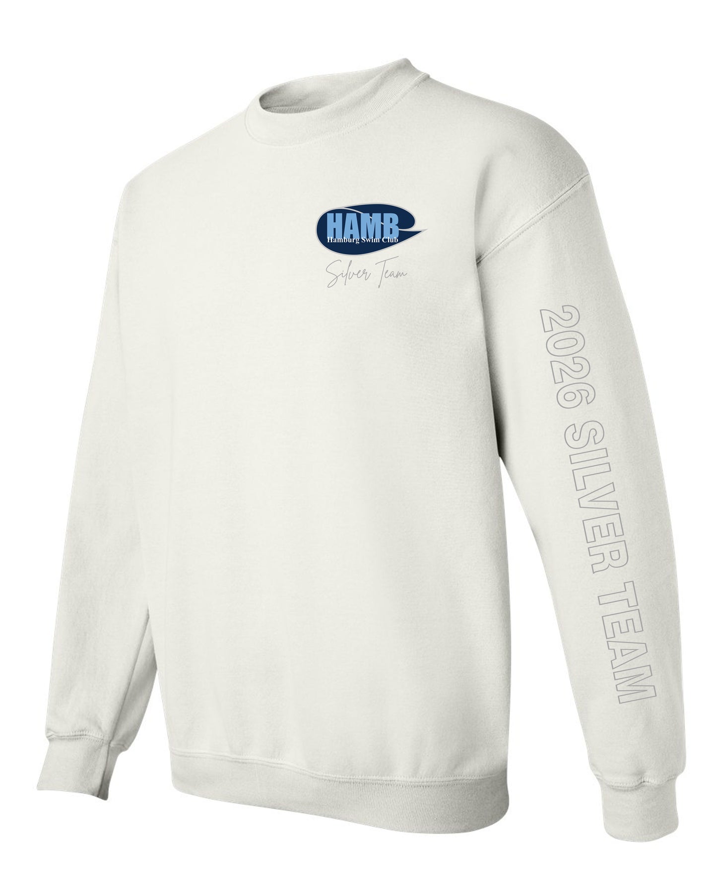 Hamburg Swim Crewneck Sweatshirt - Silver Team