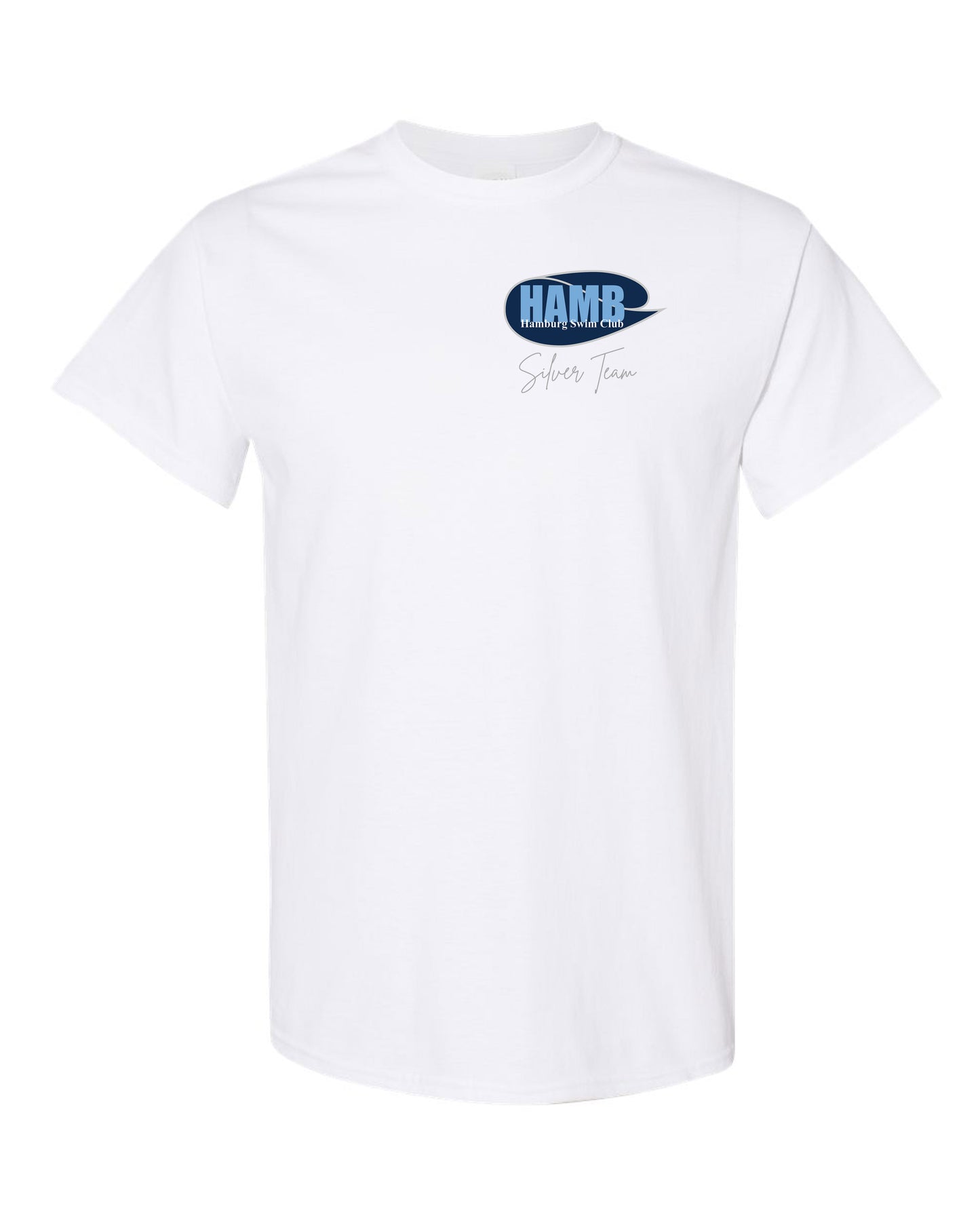 Hamburg Swim Cotton T-shirt - Silver Team