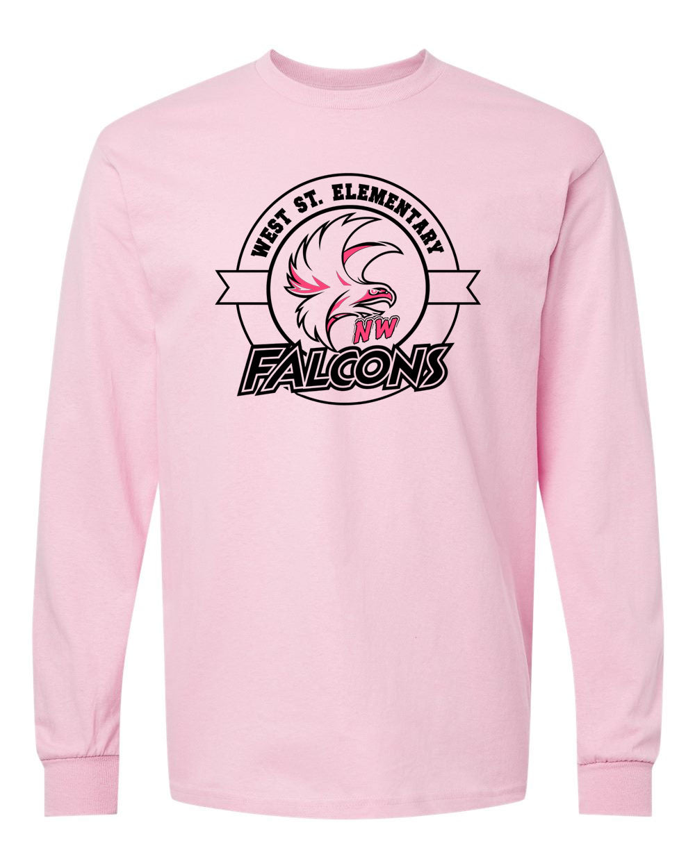 West Street Elementary Cancer Awareness Cotton Long Sleeve T-shirt