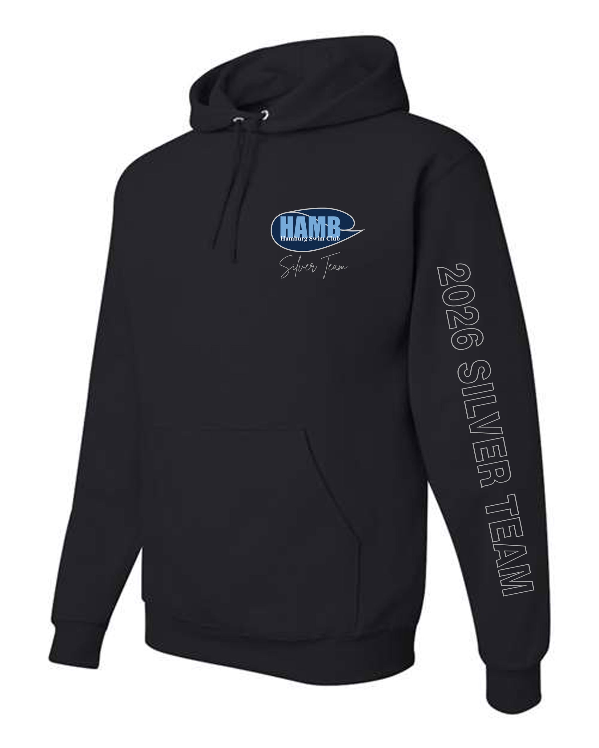 Hamburg Swim Hooded Sweatshirt - Silver Team - Krazy Tees