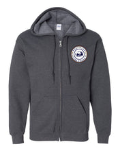 Load image into Gallery viewer, Buffalo Revolver Club Full Zip Hooded Sweatshirt - BRRC Circle Logo