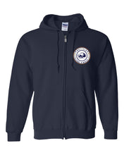 Load image into Gallery viewer, Buffalo Revolver Club Full Zip Hooded Sweatshirt - BRRC Circle Logo