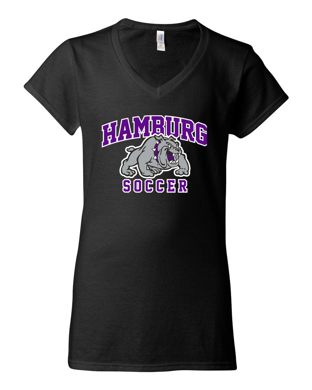 Hamburg Soccer Women's V-Neck Cotton T-shirt