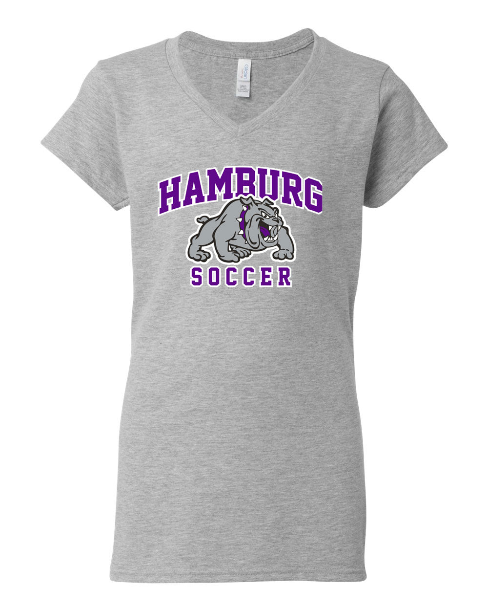 Hamburg Soccer Women's V-Neck Cotton T-shirt
