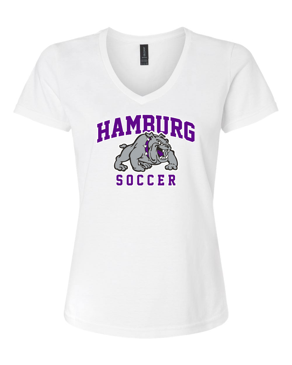 Hamburg Soccer Women's V-Neck Cotton T-shirt