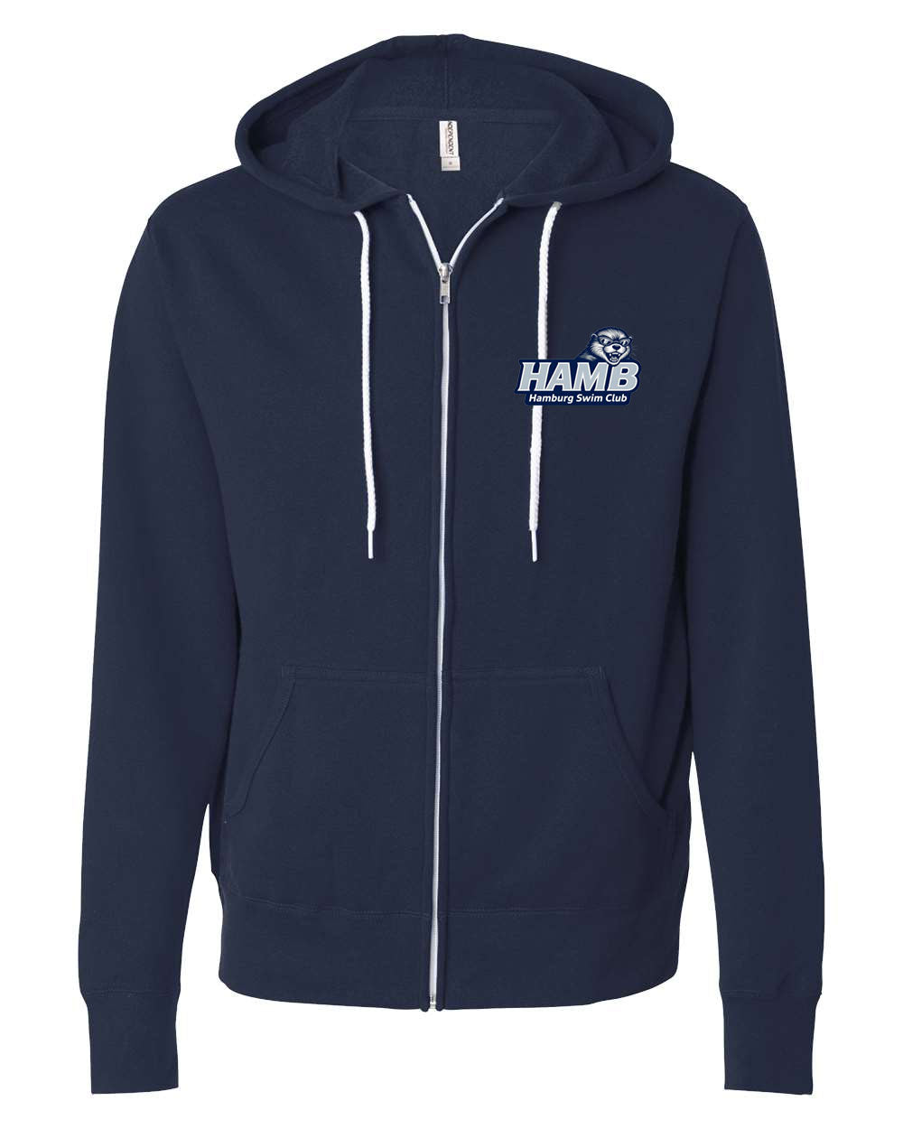 Hamburg Swim Lightweight Full Zip Hooded Sweatshirt