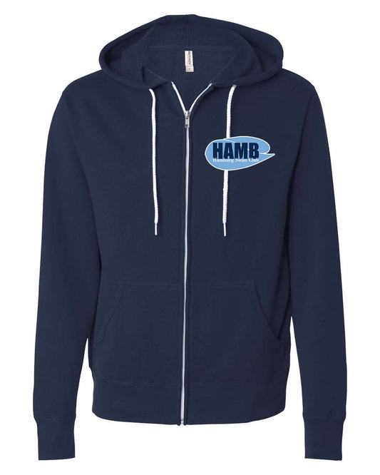 Hamburg Swim Lightweight Full Zip Hooded Sweatshirt