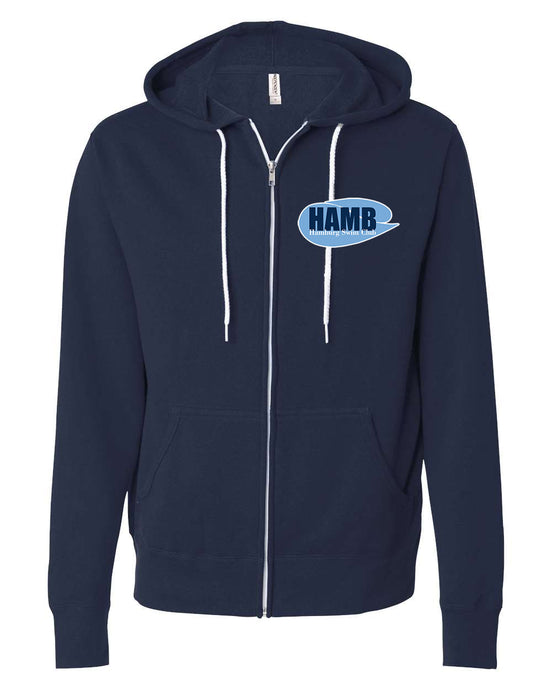 Hamburg Swim Lightweight Full Zip Hooded Sweatshirt