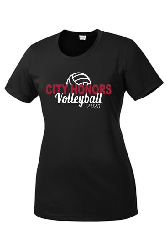 BPS 195 Volleyball 2025 Logo2 Ladies Performance T-shirt