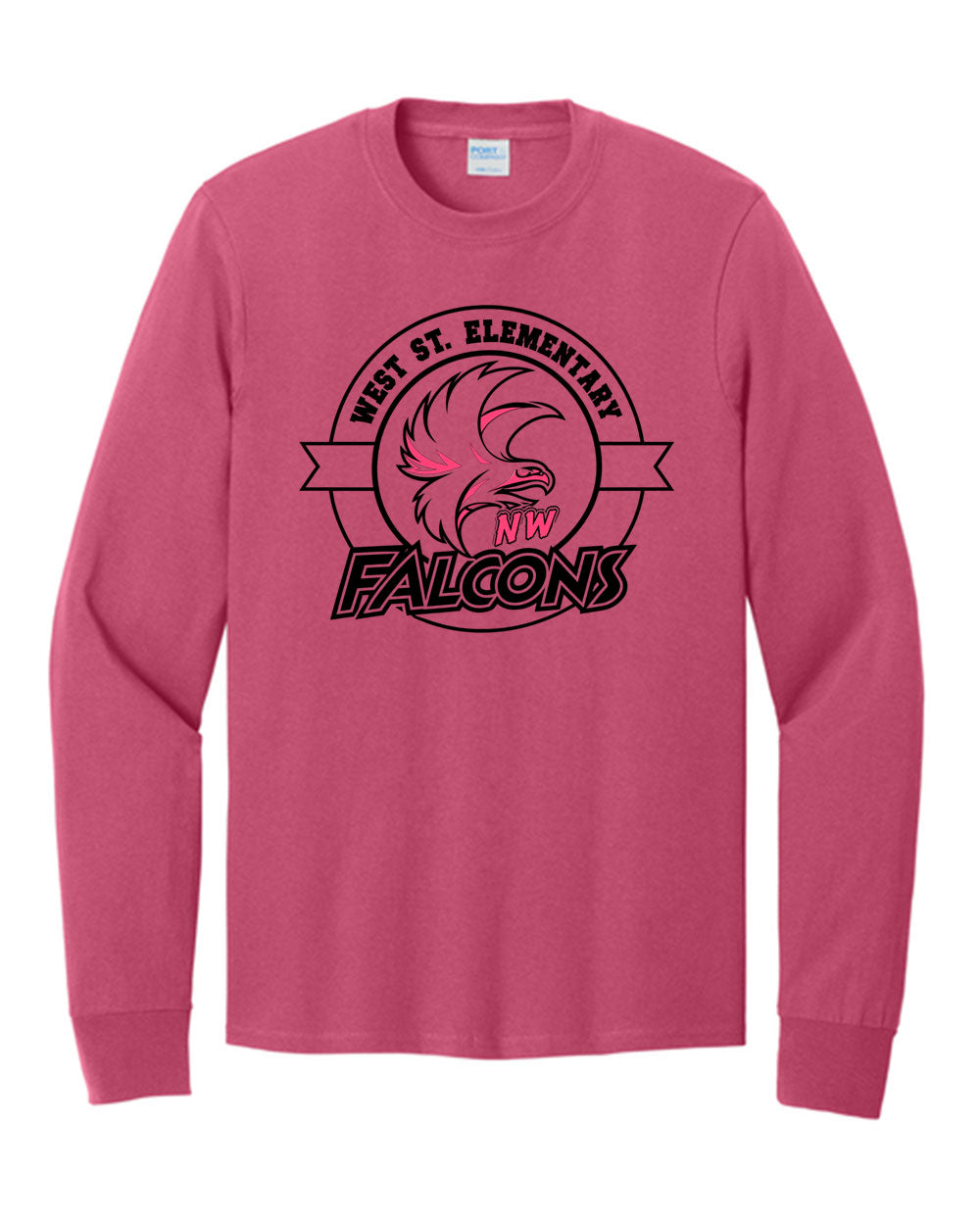 West Street Elementary Cancer Awareness Cotton Long Sleeve T-shirt