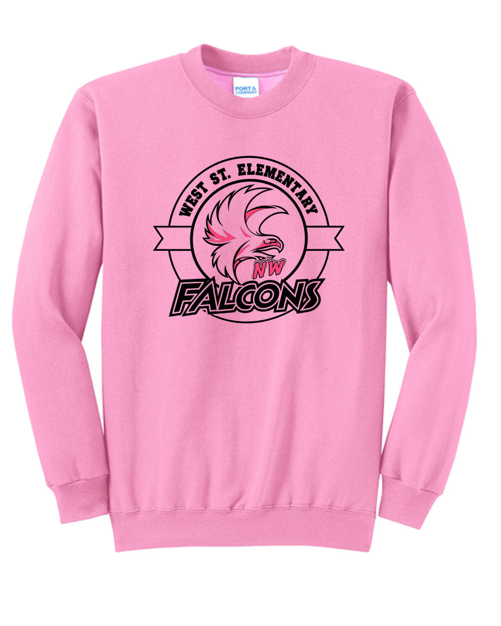West Street Elementary Cancer Awareness Crewneck Sweatshirt