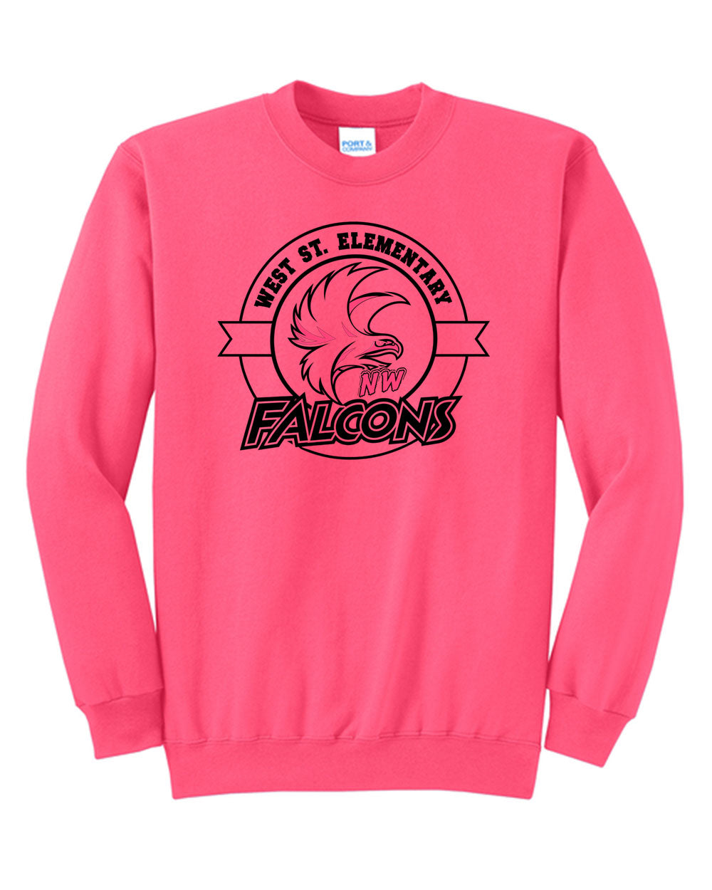 West Street Elementary Cancer Awareness Crewneck Sweatshirt