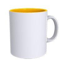 Ceramic Mug With Colored Handle & Interior