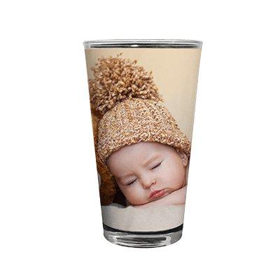 Pint Glass - White - Krazy Tees