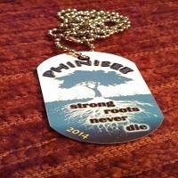 Thick Gloss White Aluminum Dog Tag