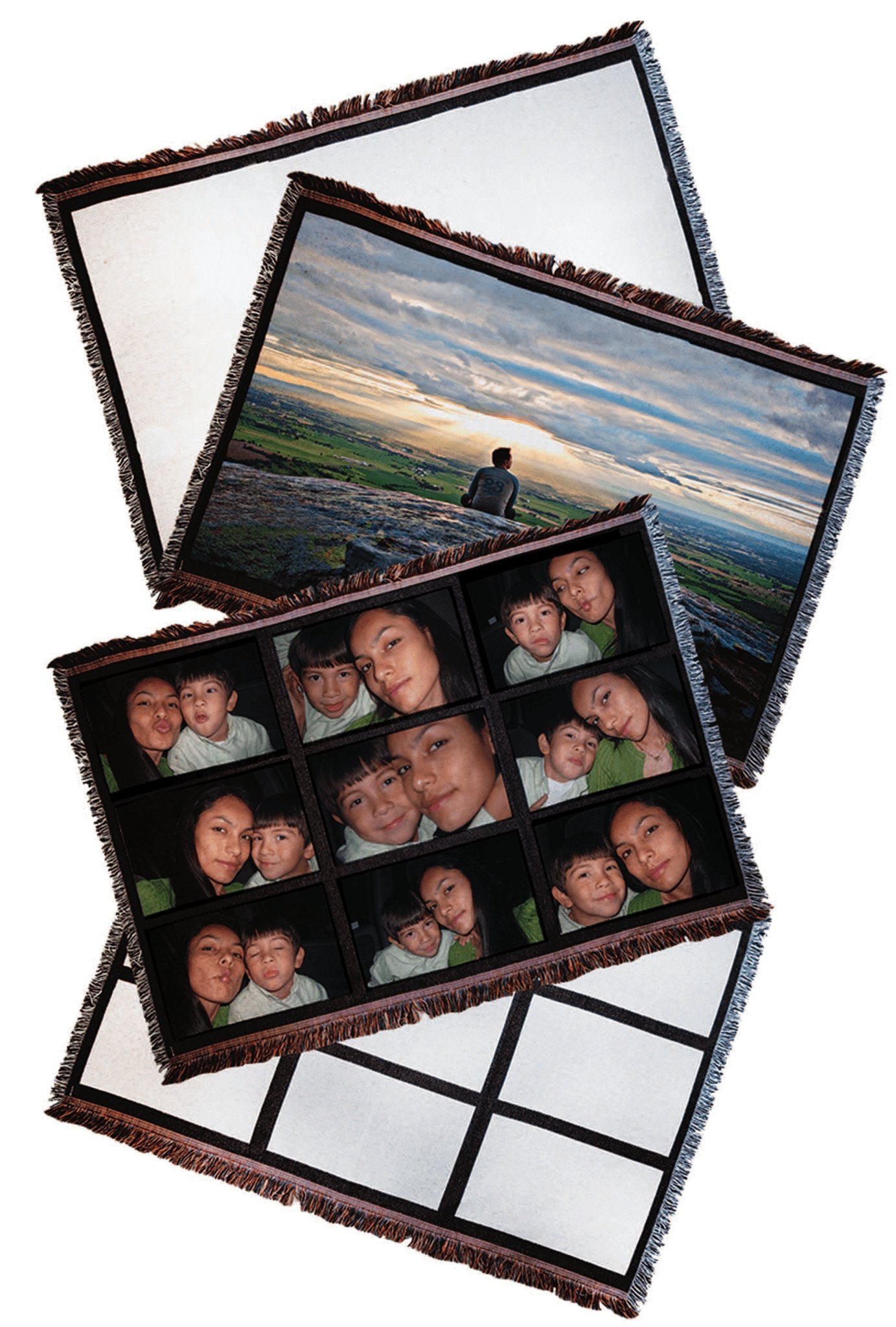 Throw Blanket w/ One Image Panel - Krazy Tees