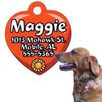 Heart Pet Tag - Krazy Tees