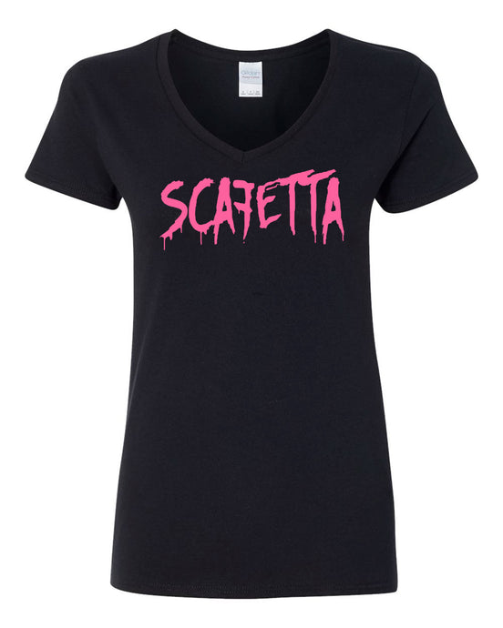 Scafetta Cancer Awareness Women's V-Neck Cotton T-shirt - Krazy Tees