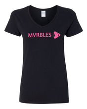 Load image into Gallery viewer, Mvrbles Cancer Awareness Women&#39;s V-Neck Cotton T-shirt - Krazy Tees