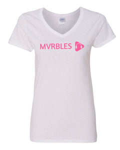 Mvrbles Cancer Awareness Women's V-Neck Cotton T-shirt - Krazy Tees