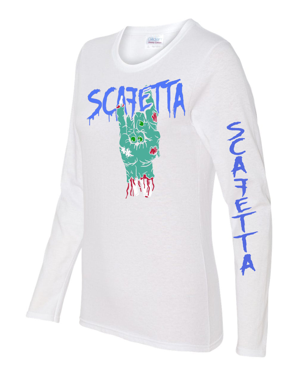 Scafetta Women's Long Sleeve Cotton T-shirt - Krazy Tees