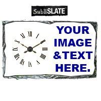 SubliSLATE Clock