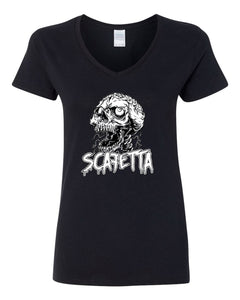 Scafetta Women's V-Neck Cotton T-shirt - Krazy Tees