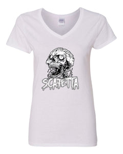 Scafetta Women's V-Neck Cotton T-shirt - Krazy Tees