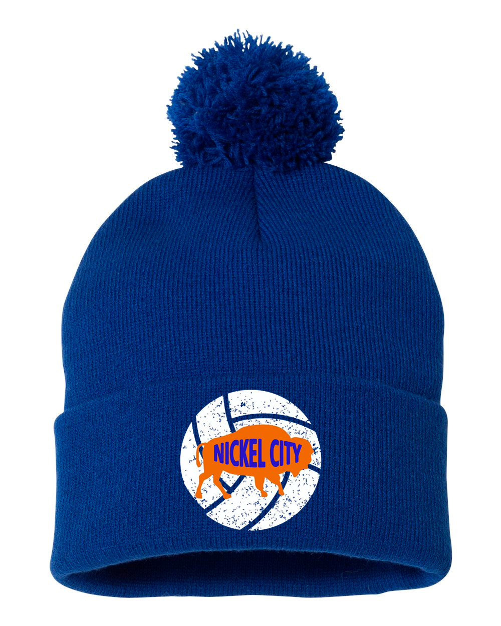 Nickel City 12 Inch Pom-Pom Beanie