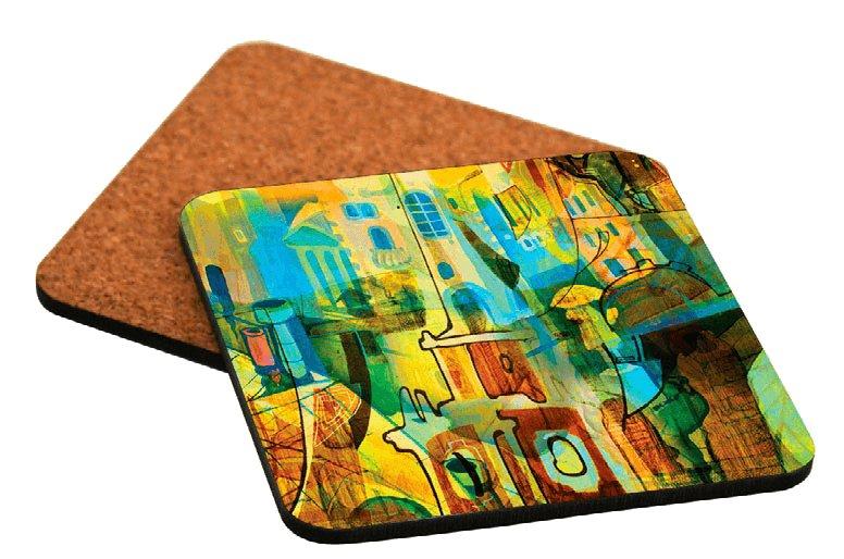 Corked Back Coasters