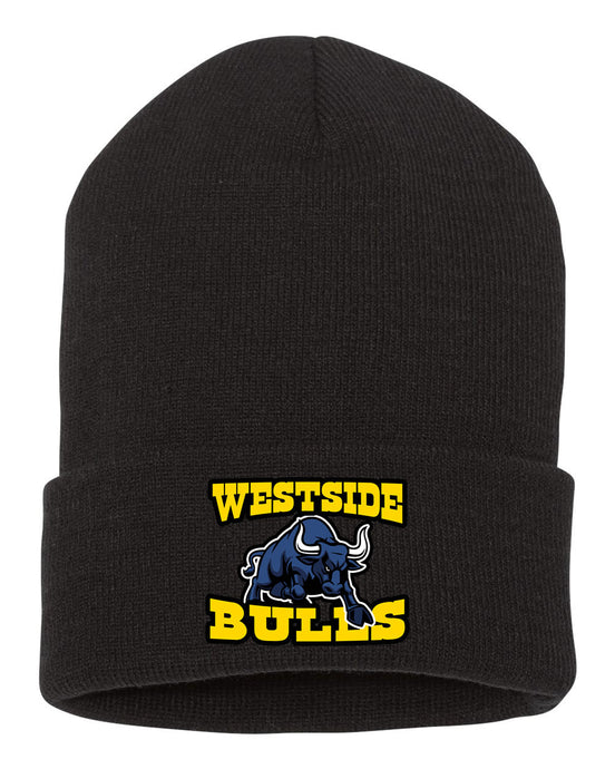 Westside 12 Inch Beanie - Bull Logo