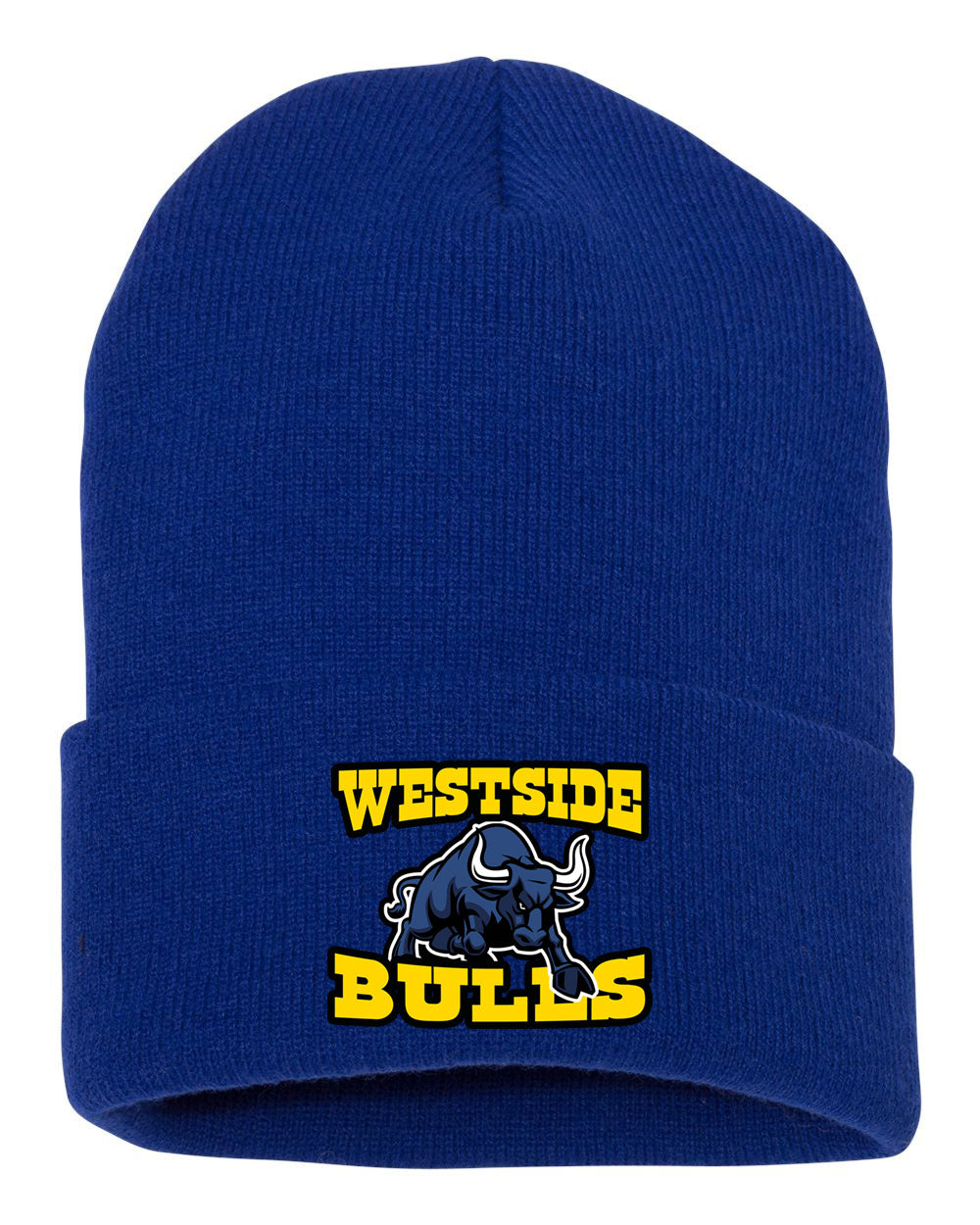 Westside 12 Inch Beanie - Bull Logo