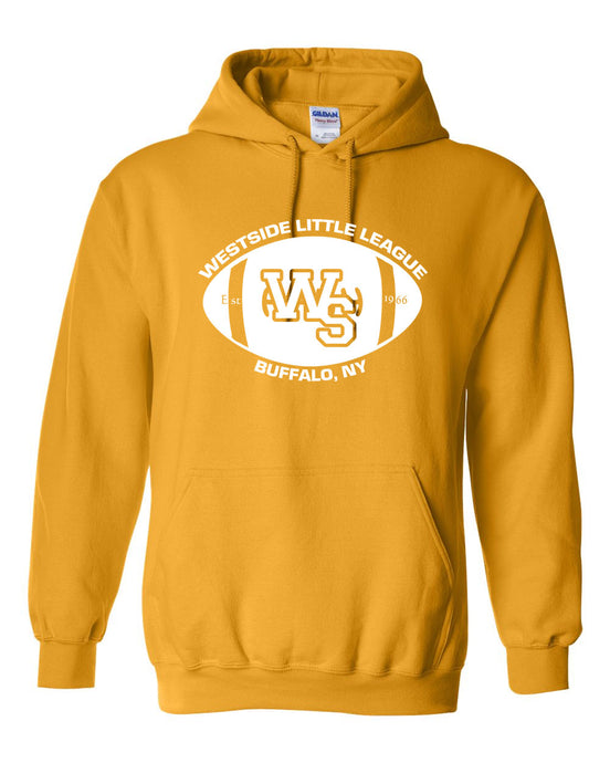 Westside Pullover Hooded Sweatshirt - Football Logo